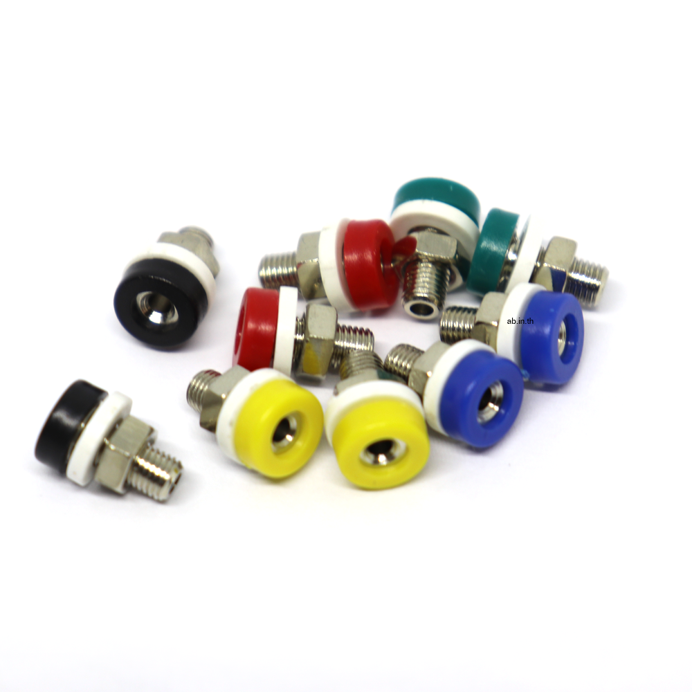 Banana Pin Female Socket 2mm For Kidbright, Arduino, micro bit (บานาน่าตัวเมีย 10 ตัว 5 สี)