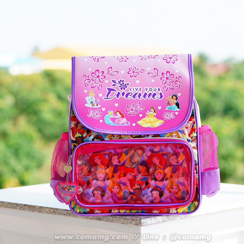 กระเป๋าเด็ก กระเป๋าเป้สะพายหลังเด็กเจ้าหญิงดิสนี่ย์ ลิขสิทธิ์แท้
