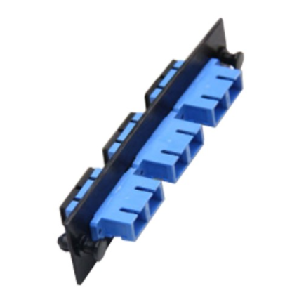 UF-2166SM Fiber Optic 3 SC Duplex Snap-In Adapter Plate (SM & MM.)