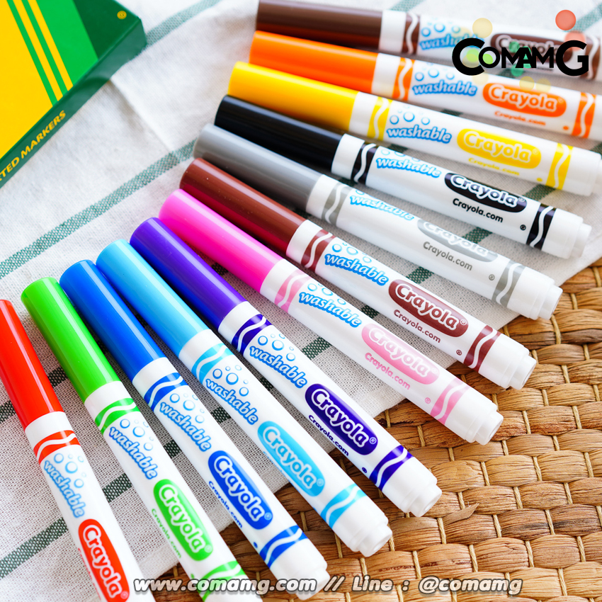 สีเมจิก Crayola Ultra Clean Washable Markers สีล้างออกได้