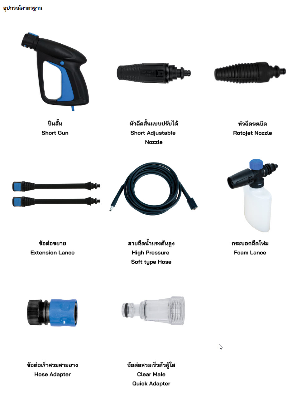 ZINSANO เครื่องฉีดน้ำแรงดันสูง 120BAR รุ่น FA1203