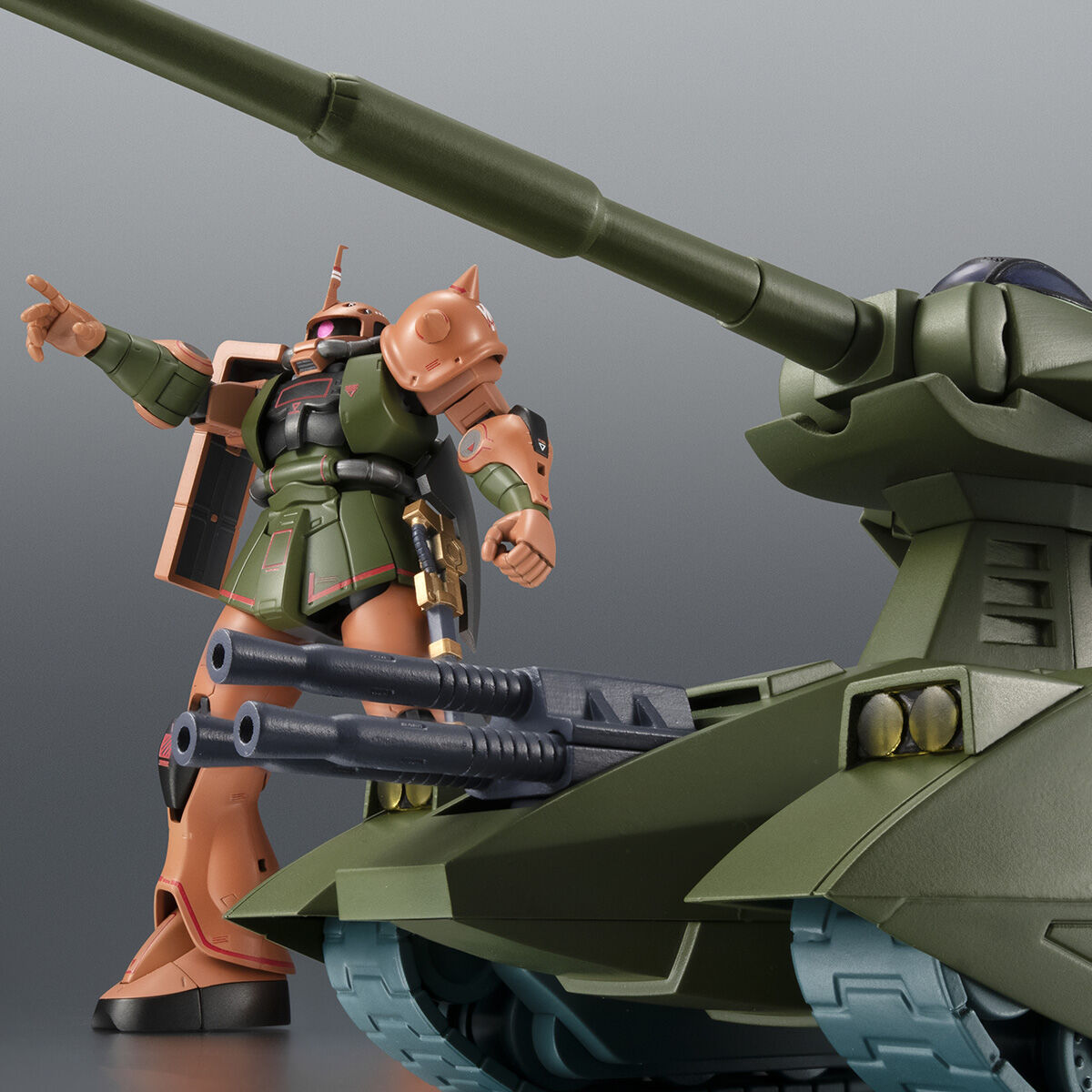 กันดั้ม Bandai Spirits Premium Bandai Tamashii Web Shop Limited The Robot Spirits <SIDE MS> R-SP MS-06FS Zaku II Garma's Custom Model & Mazella Attack Earth Invasion Set Ver. A.N.I.M.E.