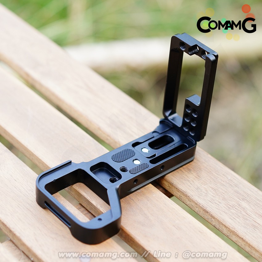 L Plate Sony A9ii A7R4 A7Siii แบบรางสไลด์ มีสีดำ สีแดง