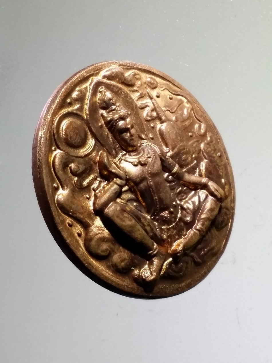 รหัสสินค้า จตุคามรามเทพ 842 เหรียญทองแดง พระเทวราชโพธิสัตว์ จตุคามรามเทพ รุ่นวาสนามหาโชค