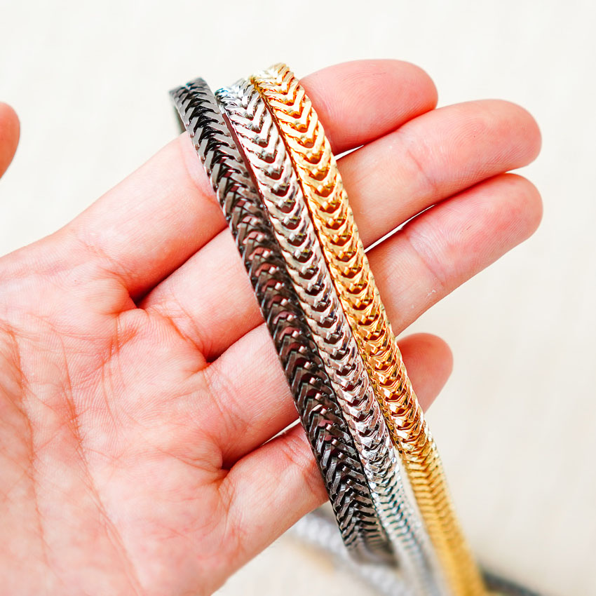 สายโซ่กระเป๋า สายโซ่ลายกระดูกงู ยาว32/100/120ซม พร้อมส่ง