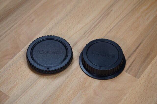 ฝาปิดท้ายเลนส์ + ปิดหน้ากล้อง Canon EOS