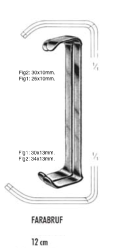 Retractor Farabeuf 12 cm.