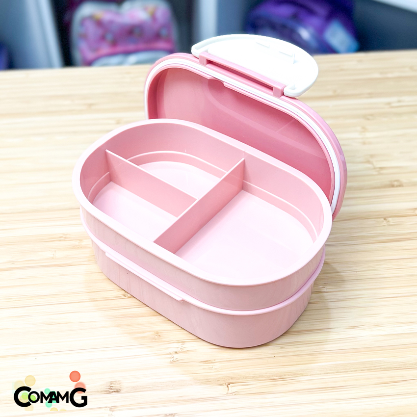 กล่องข้าวเด็ก ลายการ์ตูน กล่องใส่อาหาร2ชั้น ลิขสิทธิ์แท้100%