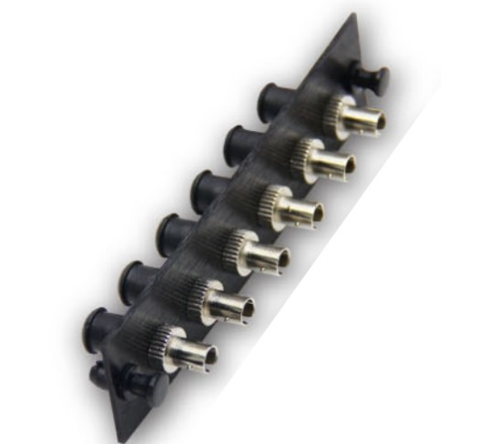 UF-2144 Fiber Optic 6 ST Snap-In Adapter Plate (MM.)