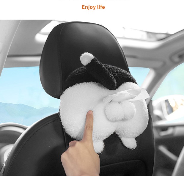 ที่ใส่กระดาษทิชชู่ในรถยนต์ลายก้นแมว