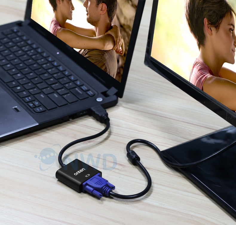 ตัวแปลงสัญญาณ OTN-5165 (HDMI to VGA Adapter)
