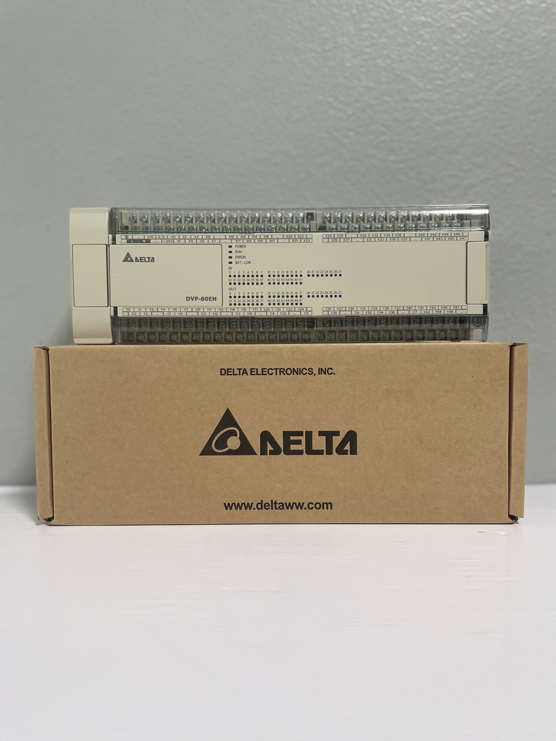 Delta PLC DVP80EH00T3 40DI/40DO DC24V/5mA 220VAC Power-in (Transistor)