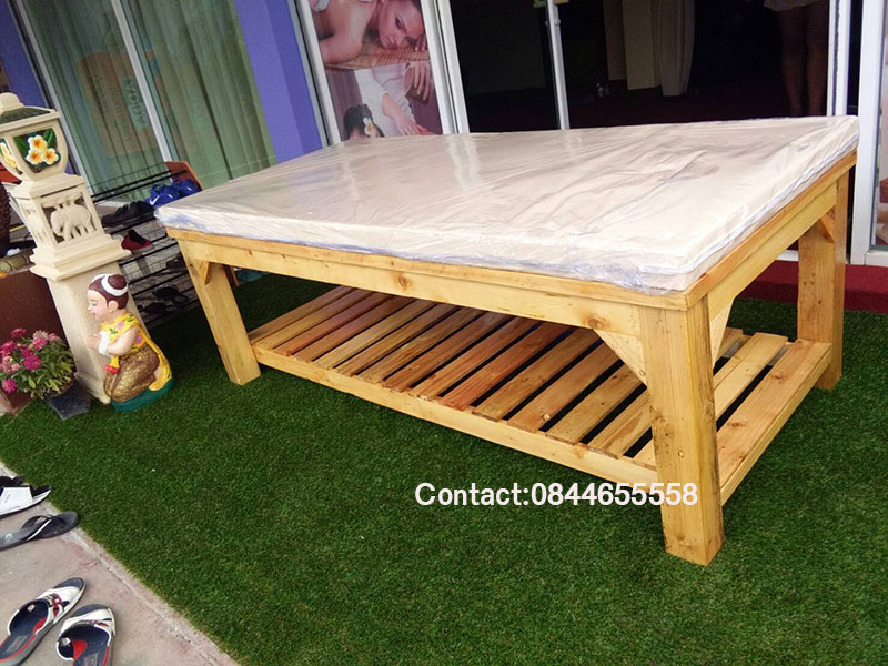 เตียงสปา เตียงนวดสปา massagetable เตียงนวดเจาะหน้า มีถาดวางของ พร้อมเบาะ