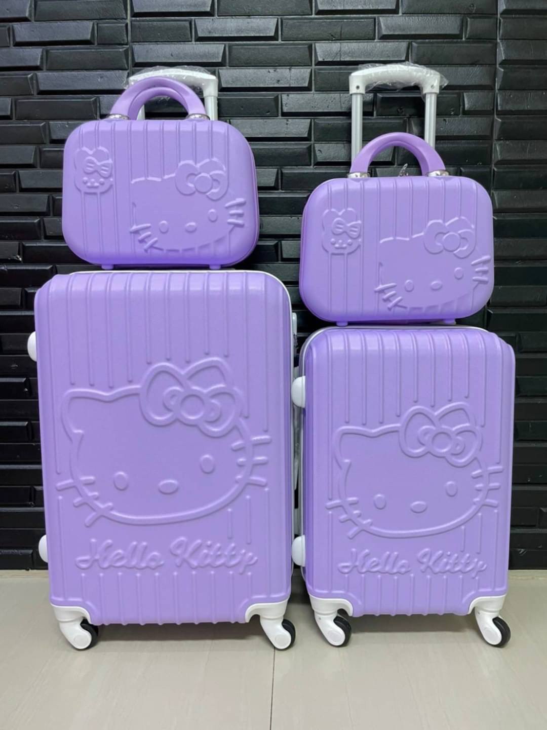 กระเป๋าเดินทาง kitty สีม่วง