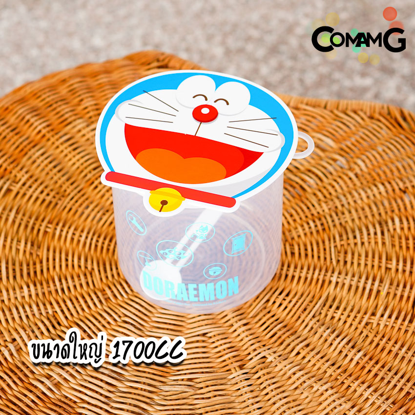 กระปุกใส่นมผง ใส่ของแห้ง กระปุกสูญญากาศลายหมีพูห์/โดราเอมอน