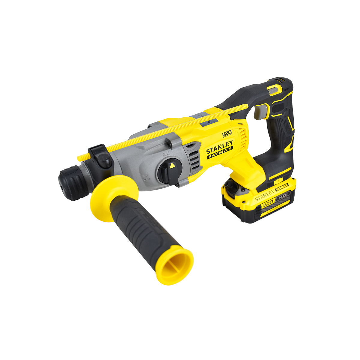 STANLEY สว่านโรตารี่ 3ระบบ ไร้แปรงถ่าน 20V Max+แบตเตอรี่ 4.0AH [SBH900M2K-B1]
