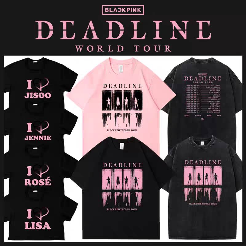 เสื้อยืด BLACKPINK : 2025 WORLD TOUR [DEADLINE]