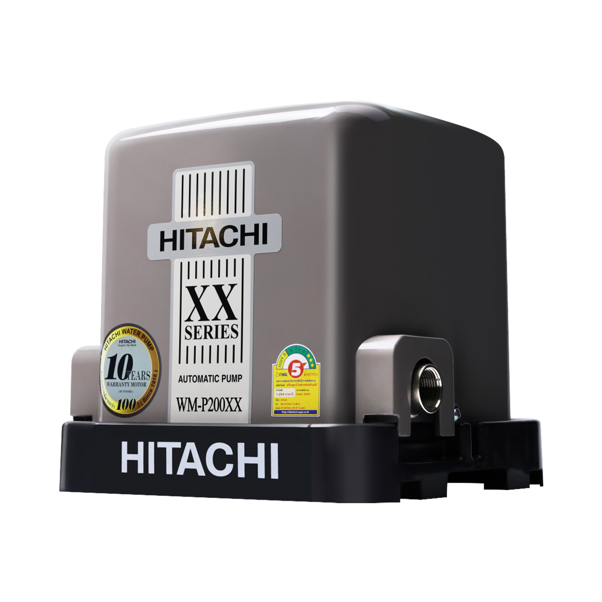 HITACHI ปั๊มอัตโนมัติ แรงดันคงที่ 200 วัตต์ WM-P200XX