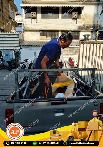 เครื่องชั่งน้ำหนักรถพาเลทพร้อมปริ้นเตอร์ 1000kg เครื่องชั่งรถพาเลทพร้อมพิมพ์ 1 ตัน เครื่องชั่งแฮนด์พาเลทมีปริ้นเตอร์ในตัว ค่าความละเอียด 500g ยี่ห้อ TIGER รุ่น THP-SERIES