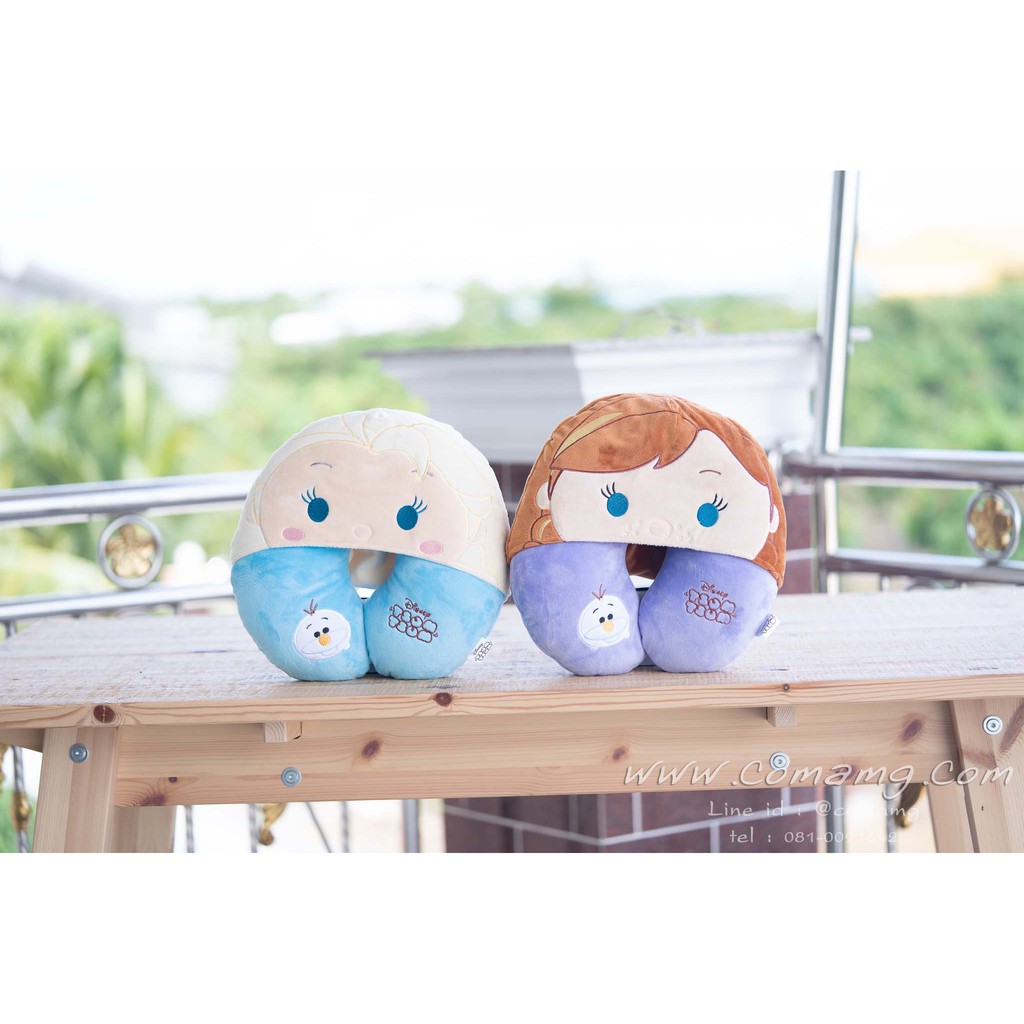 หมอนรองคอมีหมวก เอลซ่า&อันนา (ในเรื่องFrozen )