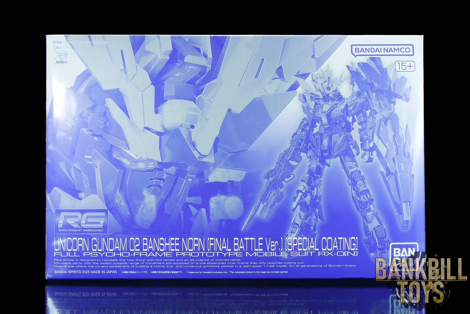 กันดั้ม Bandai Spirits Gunpla Premium Bandai Hobby Online Shop Limited RG 1/144 RX-0[N] Unicorn Gundam 02 Banshee Norn [Final Battle Ver.] [Special Coating]