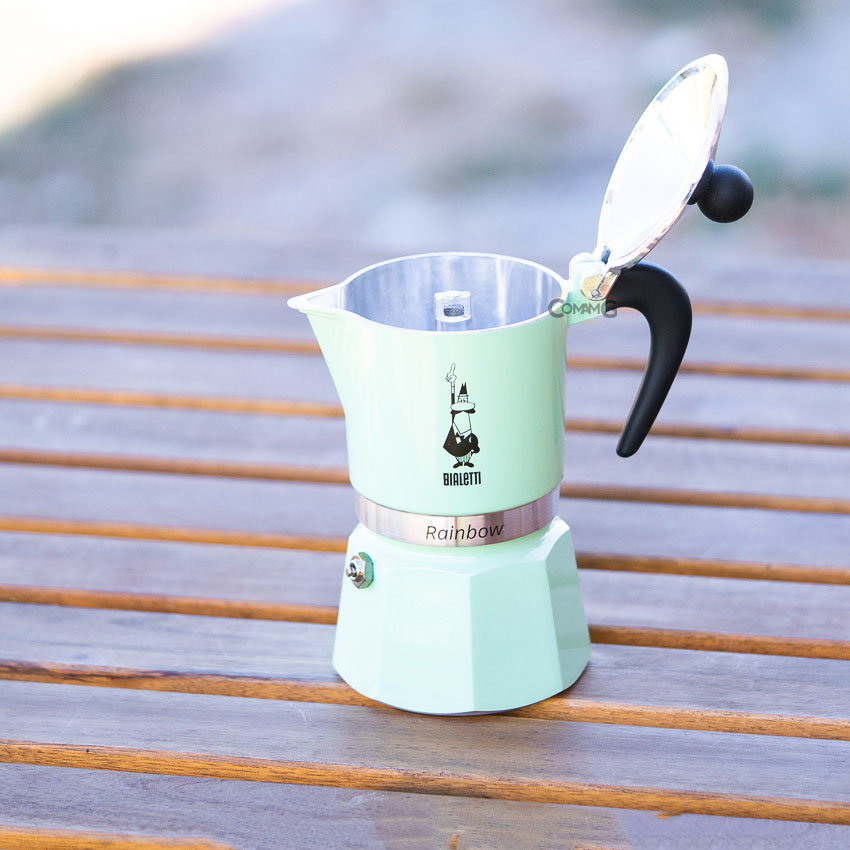 Bialetti หม้อต้มกาแฟ Moka Pot รุ่น Rainbow ขนาด3Cup ของแท้100%