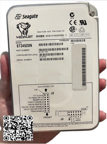 SEAGATE 18GB, 7.2K Rpm, SCSI 50-Pin,SCSI 50Pin, 18XL,SCSI, Hard Drive,for Industrial,simulator,cnc, ST318416N