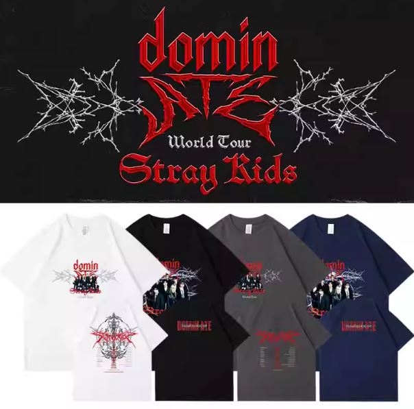 เสื้อยืด StrayKids : 2024 World Tour dominATE