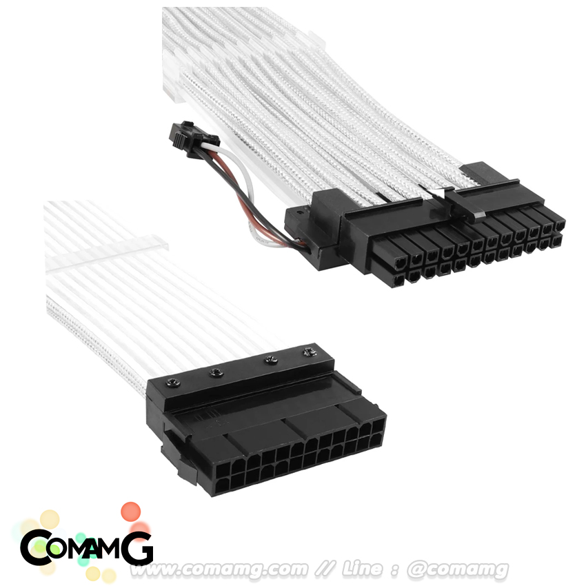 สายถักคอมพิวเตอร์ มีไฟARGB Tsunami Protector Neon สายไฟคอมพิวเตอร์