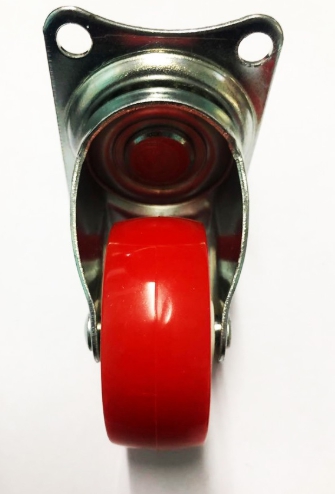 ล้อรถเข็น ล้ออะไหล่ 4 ล้อ ล้อแป้นเป็น ล้อเป็น แบบแป้น ล้อหมุนได้ ล้อหมุน ล้อโพรียูรีเทน ล้อยางดำ ลูกล้อเลื่อนอุตสาหกรรม