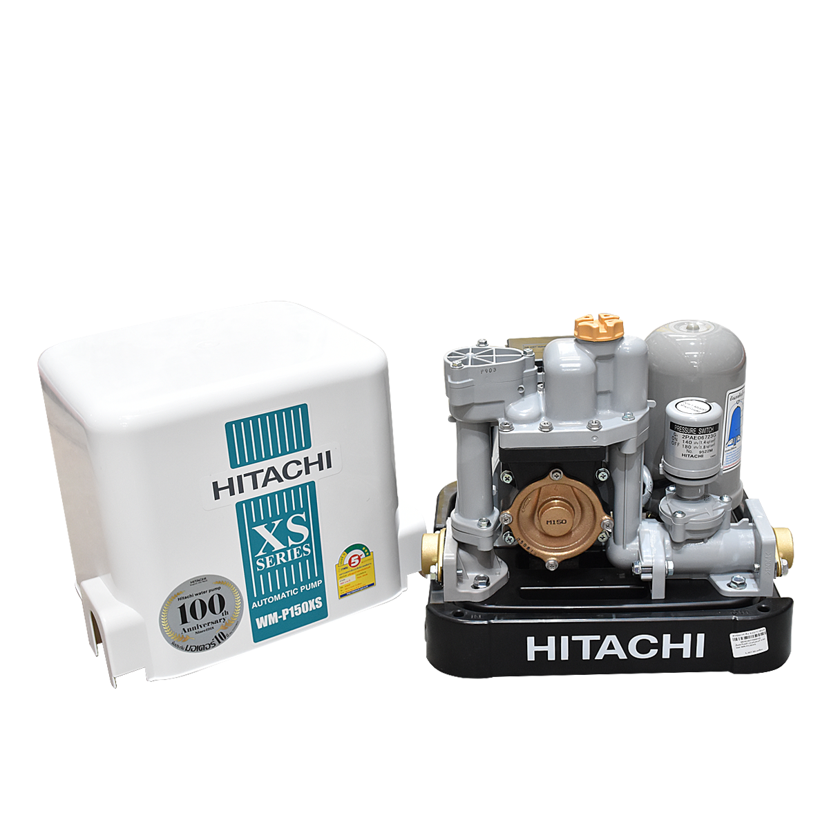 HITACHI ปั๊มน้ำอัตโนมัติ แรงดันคงที่ 150 วัตต์ WM-P150XS