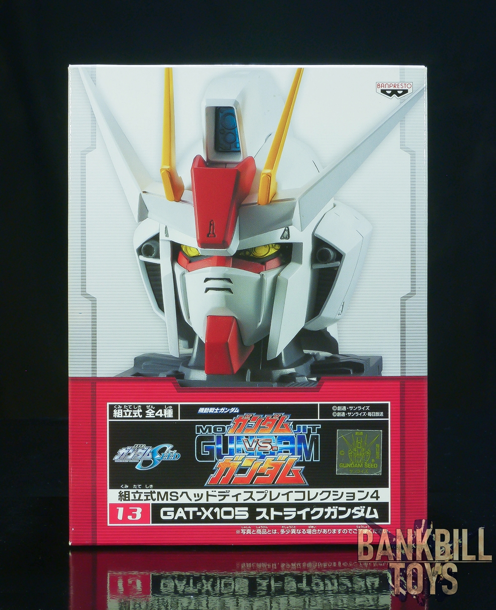 กันดั้ม Banpresto Mobile Suit Gundam: Gundam vs. Gundam Assembly Type MS Head Display Collection 4 No.13 GAT-X105 Strike Gundam