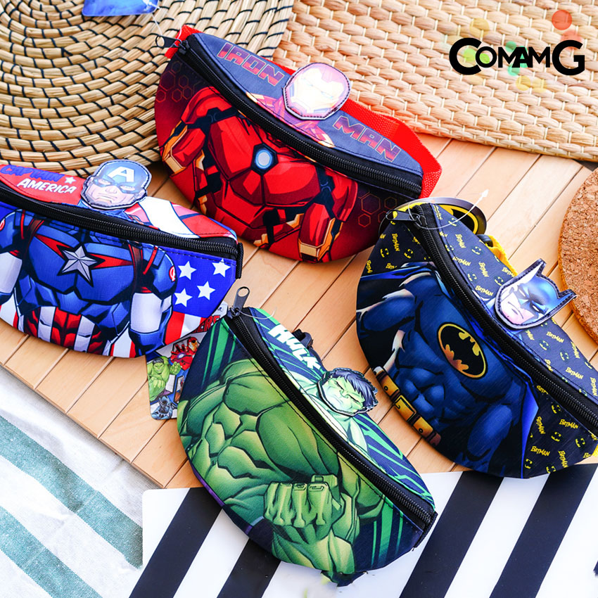 กระเป๋าคาดอกเด็ก คาดเอว กระเป๋าเด็ก รุ่น3มิติ ลิขสิทธิ์แท้ มีหลายลาย ปรับความยาวสายได้