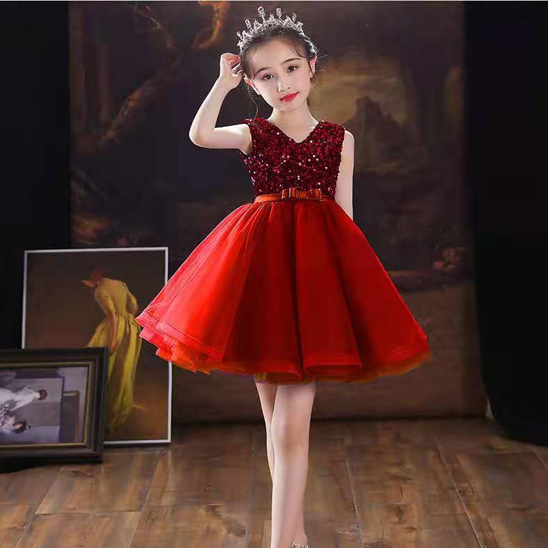 Gd3809- พร้อมส่งจากไทย ชุดราตรีเด็กสีเทาเงิน เด็กเล็ก-เด็กโต สีสวยเหมือนแบบ ชุดออกงานเด็กหญิงทรงสั้น สวยสไตล์เก๋ดูหรูหรา
