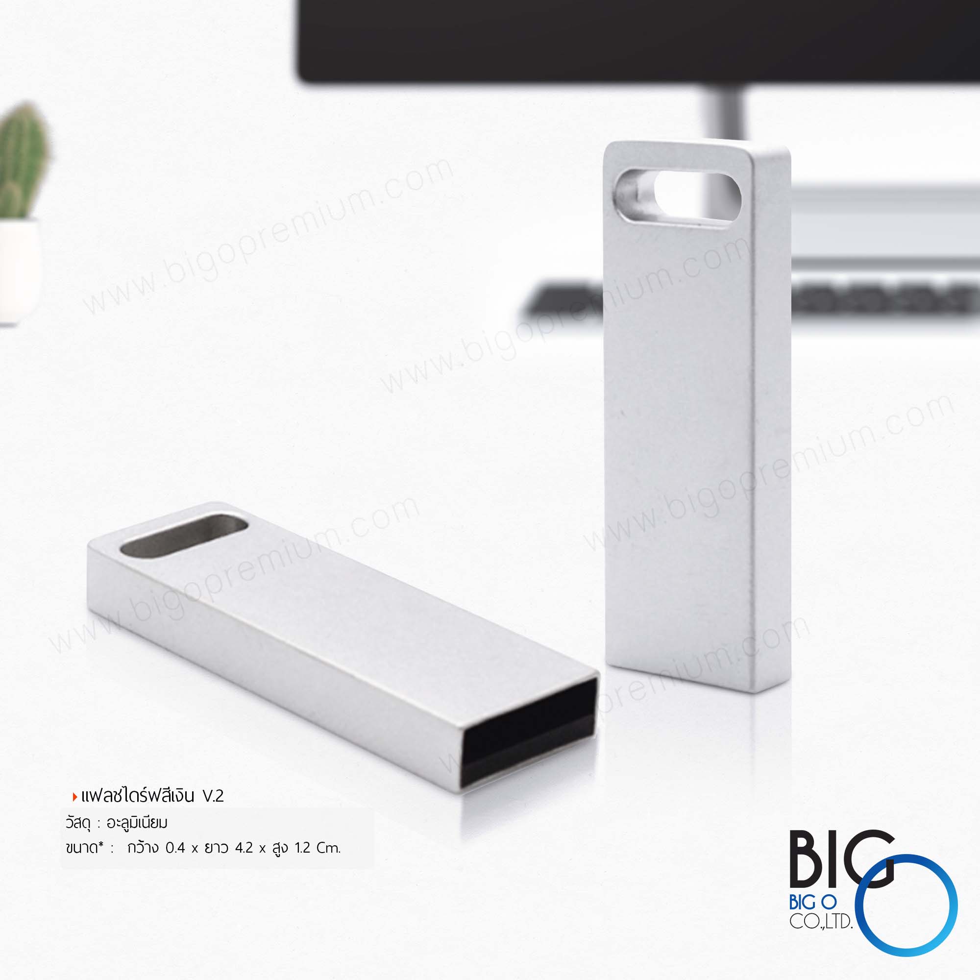 แฟลชไดร์ฟสีเงิน V.2 (Silver FlashDrive V.2)