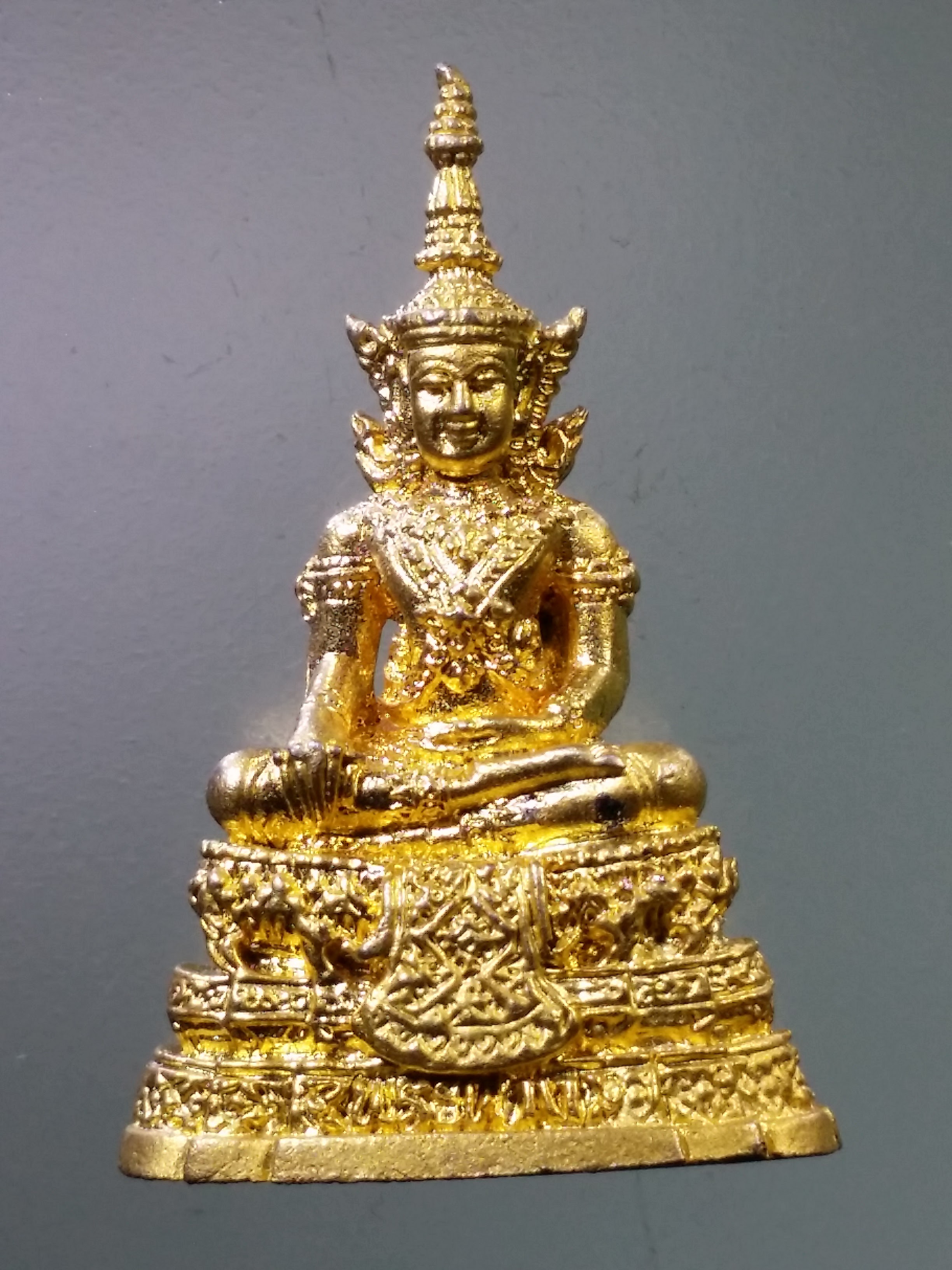 Antig LSD 1843 รูปหล่อกะไหล่ทอง พ่นทราย พระฝาง จังหวัดอุตรดิตถ์ สร้างปี 2548 ตอกโค๊ต