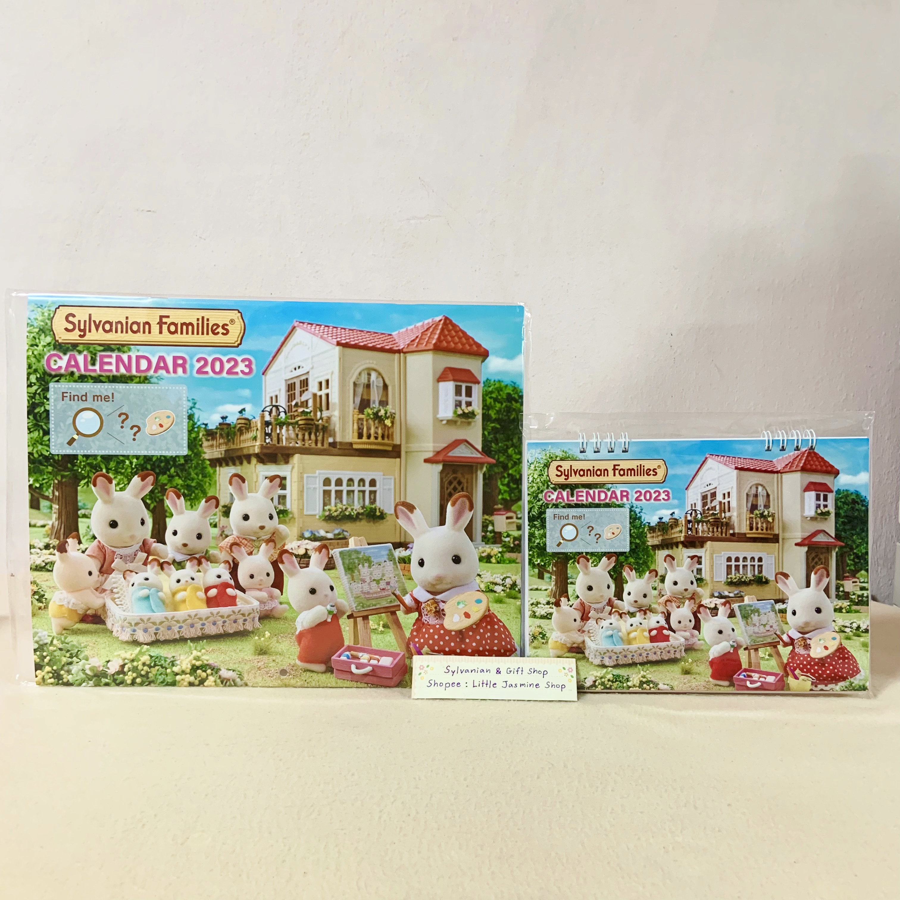🏠 ปฏิทินแขวน /ตั้งโต๊ะ ปี 2566 ลายบ้านตุ๊กตา ซิลวาเนียน แฟมิลี่ สีสันสดใส น่ารักน่าสะสม Sylvanian Families Calendar 2023