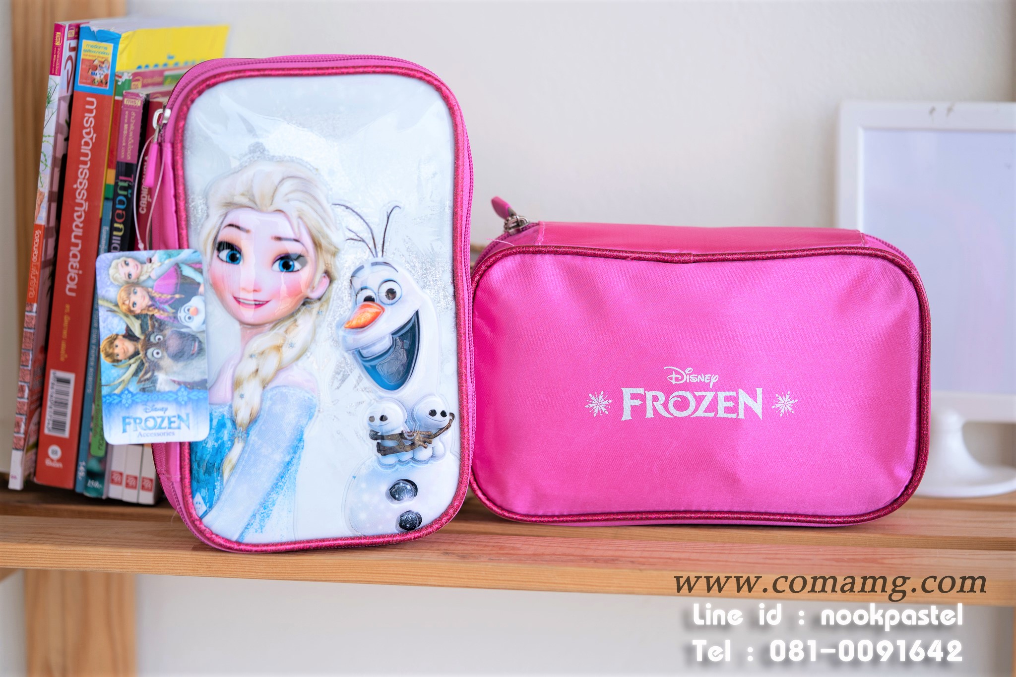 กระเป๋าใส่ดินสอเอลซ่า&โอลาฟ (Frozen) ลิขสิทธิ์แท้