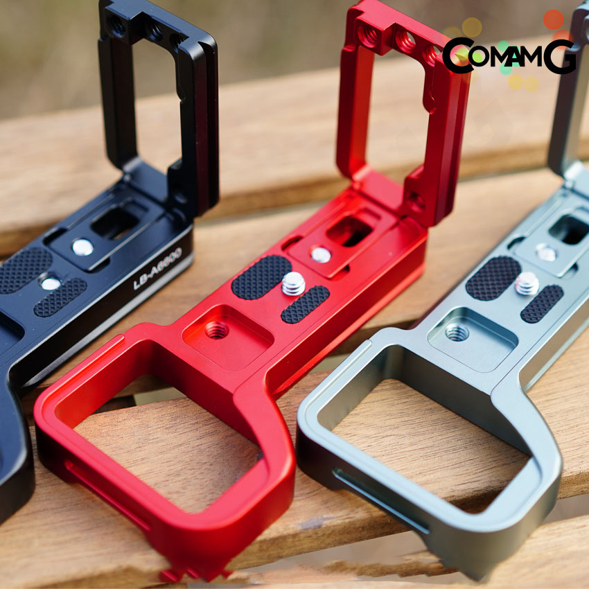 L-Plate Sony A6600 รุ่นรางด้านข้างสไลด์ Camera Grip เพิ่มความกระชับในการจับถือ