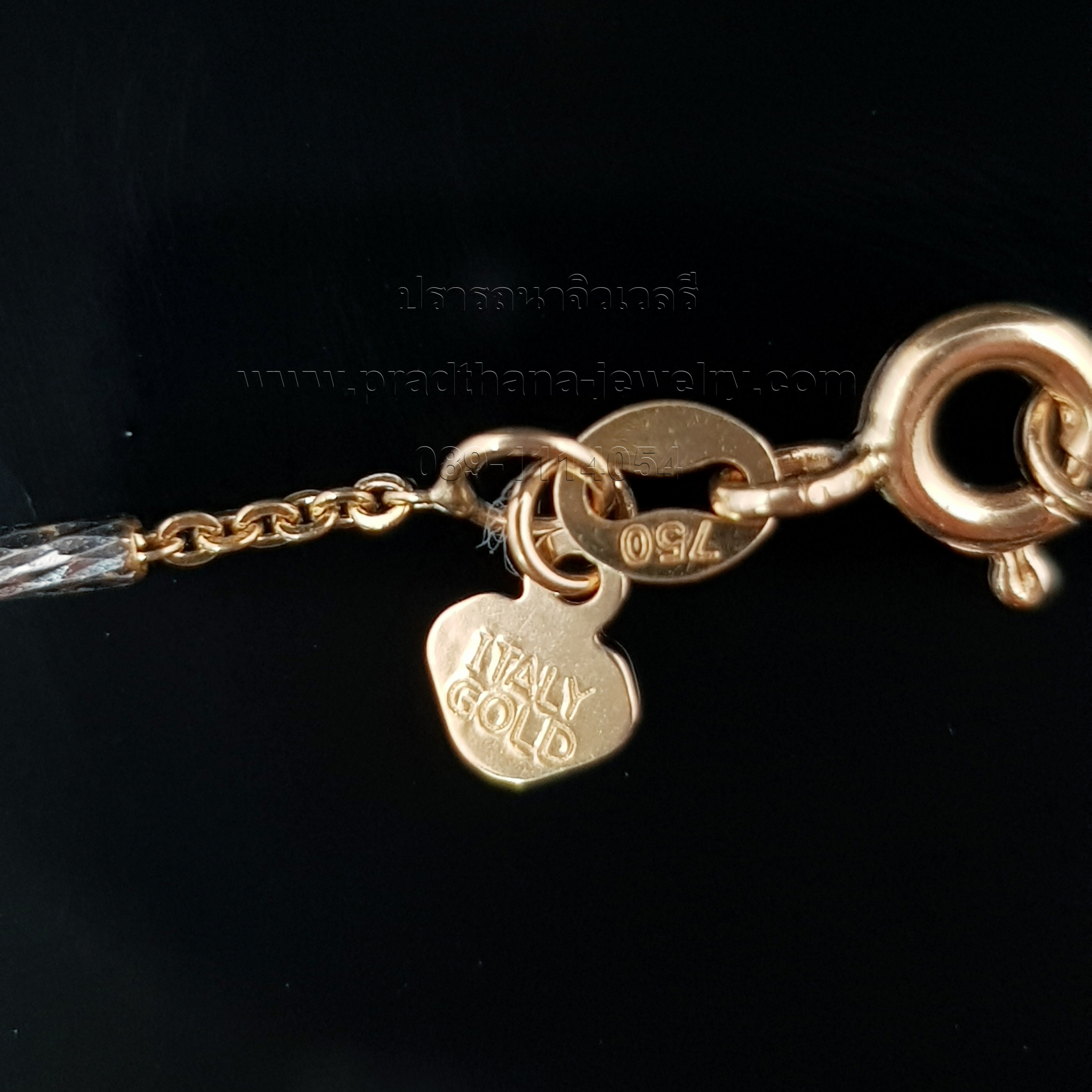 สร้อยคอโซ่ทองสลับแท่งทองขาว **ขายแล้ว**