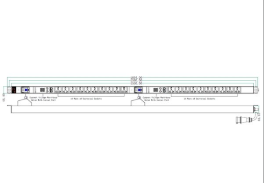 Network PDU 20 Universal Outlet (Circuit Breaker 32A + Current Voltage Energy Meter) (No Software Calculate electricity consumption )รางไฟ Datacenter