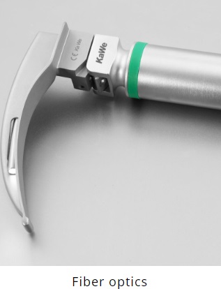 R-92113 F.O LED Laryngoscope Set 3 Blades (Miller # 0, McIntosh # 3, # 4): KaWe, Germany