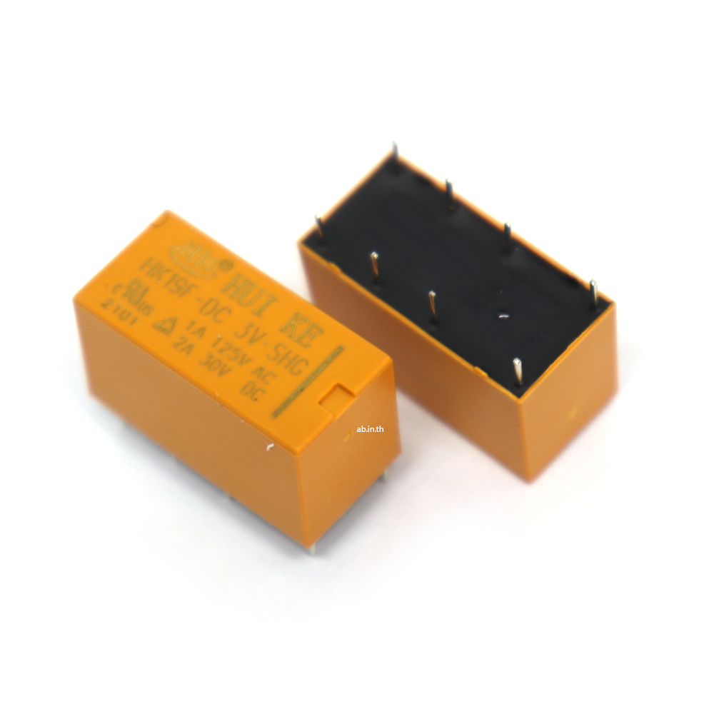 Relay 3V 2A รถกระป๋อง 8 ขา รีเลย์รถกระป๋องตราเพชร (HK19F-DC3V)