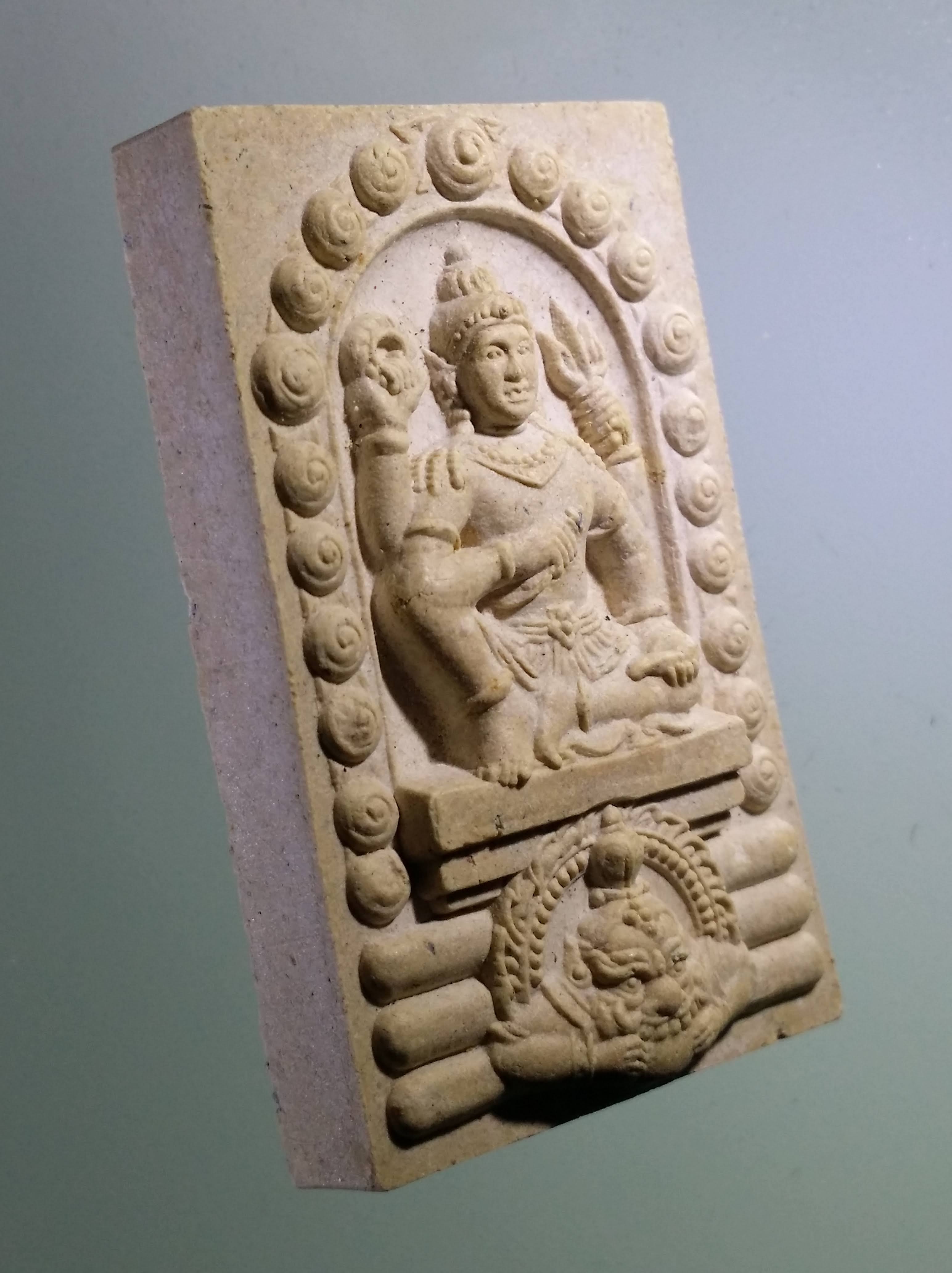 รหัสสินค้า จตุคามรามเทพ 490 พระเทวราชโพธิสัตว์จตุคามรามเทพ หลังพระแม่ธรณีบีบมวยผม รุ่น สิริมงคล ปี 49