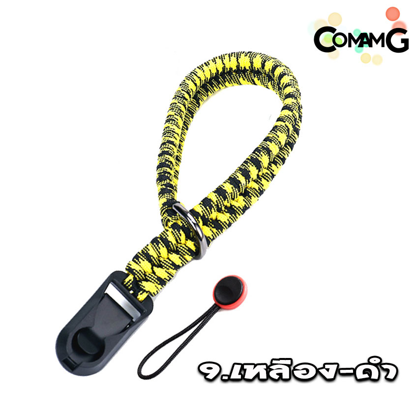 สายคล้องกล้อง คล้องมือ เชือกถัก สายรัดข้อมือ ถักA ปลายเชือกแบบPeakDesign
