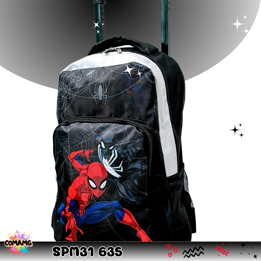 กระเป๋านักเรียนล้อลาก กระเป๋าลากเด็ก ลายสไปรเดอร์แมน ขนาด16 นิ้ว พร้อมส่ง