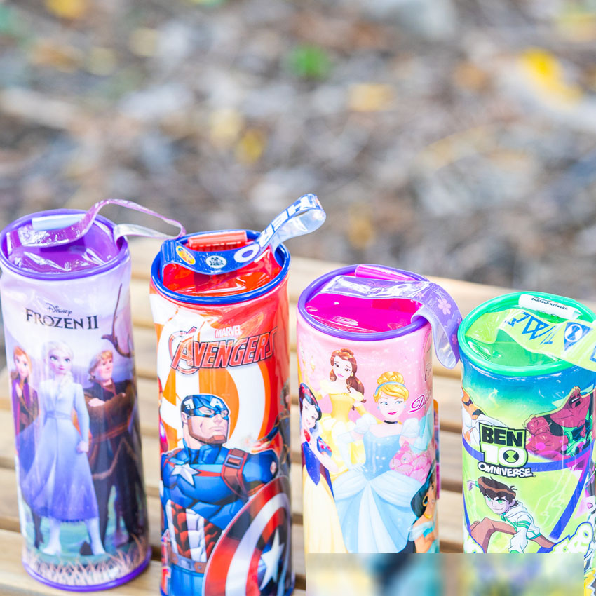 กระเป๋าดินสอ ทรงกระบอก PVC ลายการ์ตูน อเวนเจอร์ส เจ้าหญิง เบนเทน Frozen ลิขสิทธิ์แท้ พร้อมส่ง