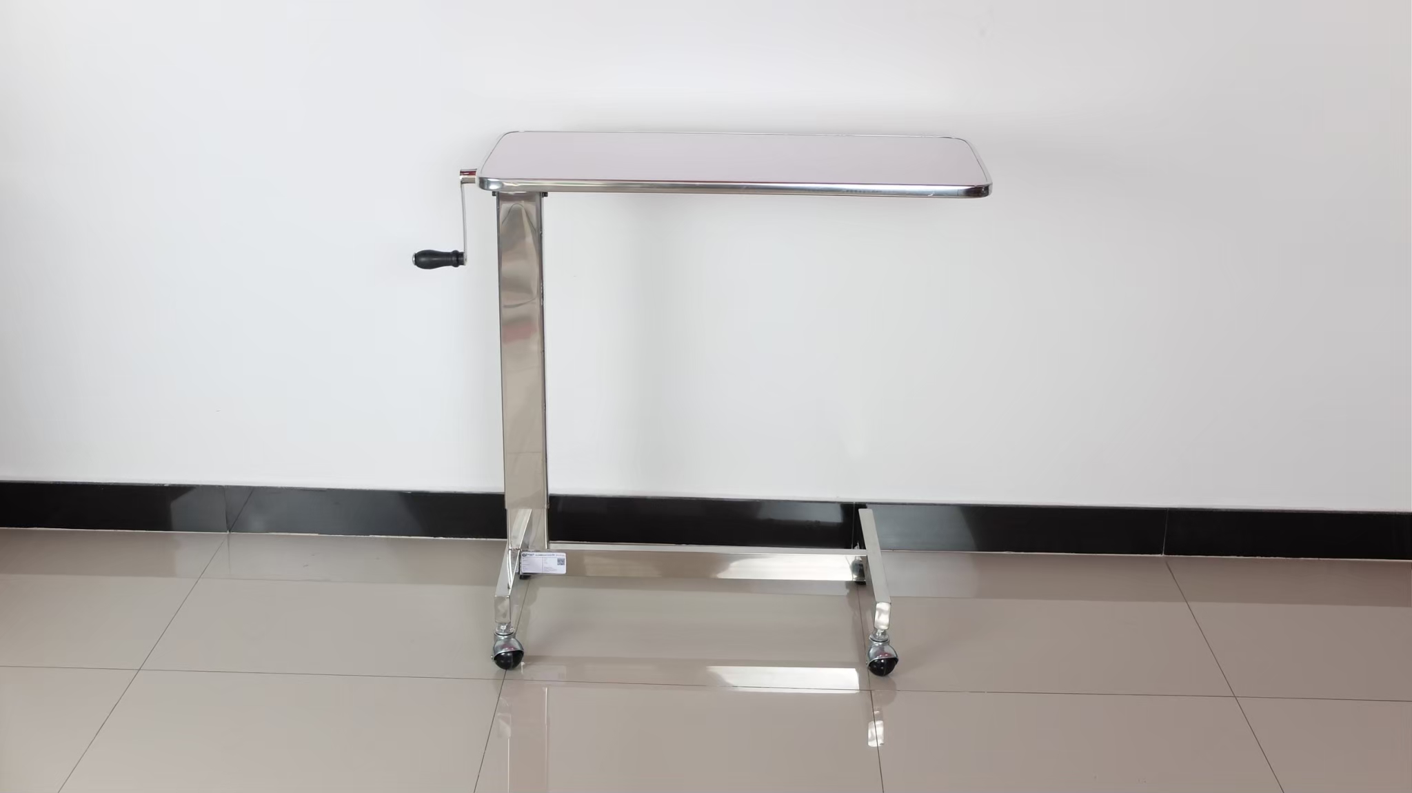 โต๊ะคร่อมเตียงสแตนเลส ขอบสแตนเลส PS38 (Best Seller)