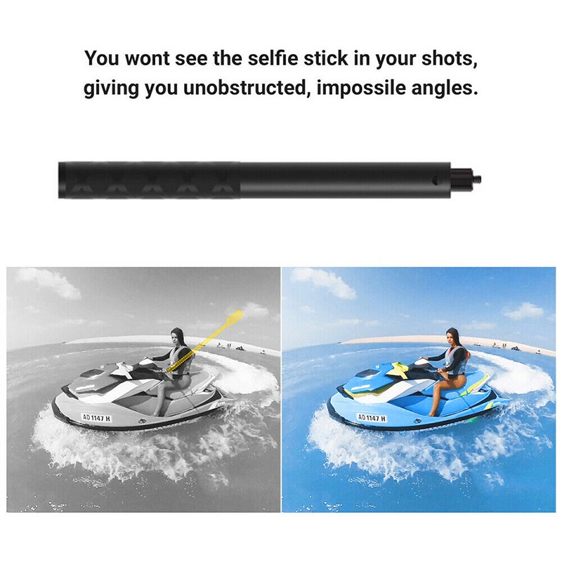 (ใส่โค้ด AQUAINS03)(ลด 100) Insta360 Invisible Selfie Stick 1.2 m ไม้ล่องหน Aviation Aluminum ของแท้