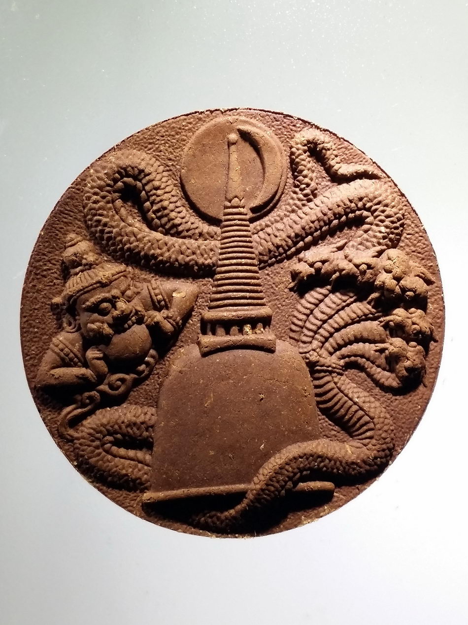 รหัสสินค้า จตุคามรามเทพ 825 จตุคามรามเทพ รุ่น บรมกษัตริย์คู่บารมี สมหวังดั่งปราถนา เนื้อว่านสีน้ำตาลเข้ม